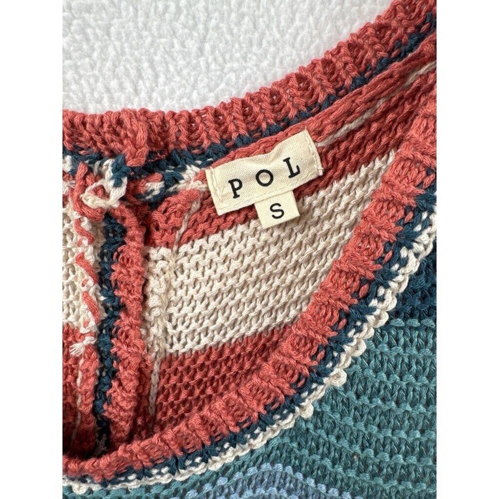 NWOT! POL Striped Sleeveless Sweater Top – Relaxed Fit - Picture 6 of 8